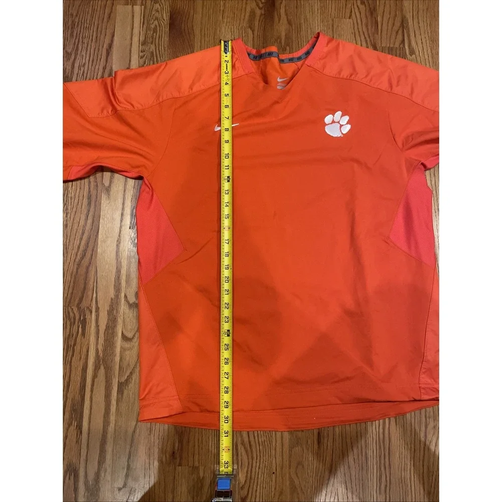 Nike Clemson Men's Windbreaker V Neck Long‎ Sleeve Size Large College Sports